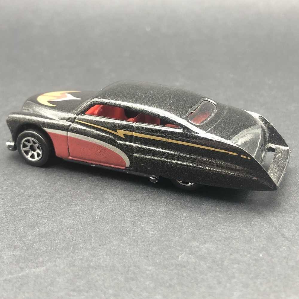 Hot Wheels Steel Stamp Mercury Lead Sled Car Metallic Black Diecast‎ 1/64 Loose